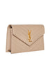 Classic Cassandre Chain Envelope Pouch in Grain de Poudre Leather