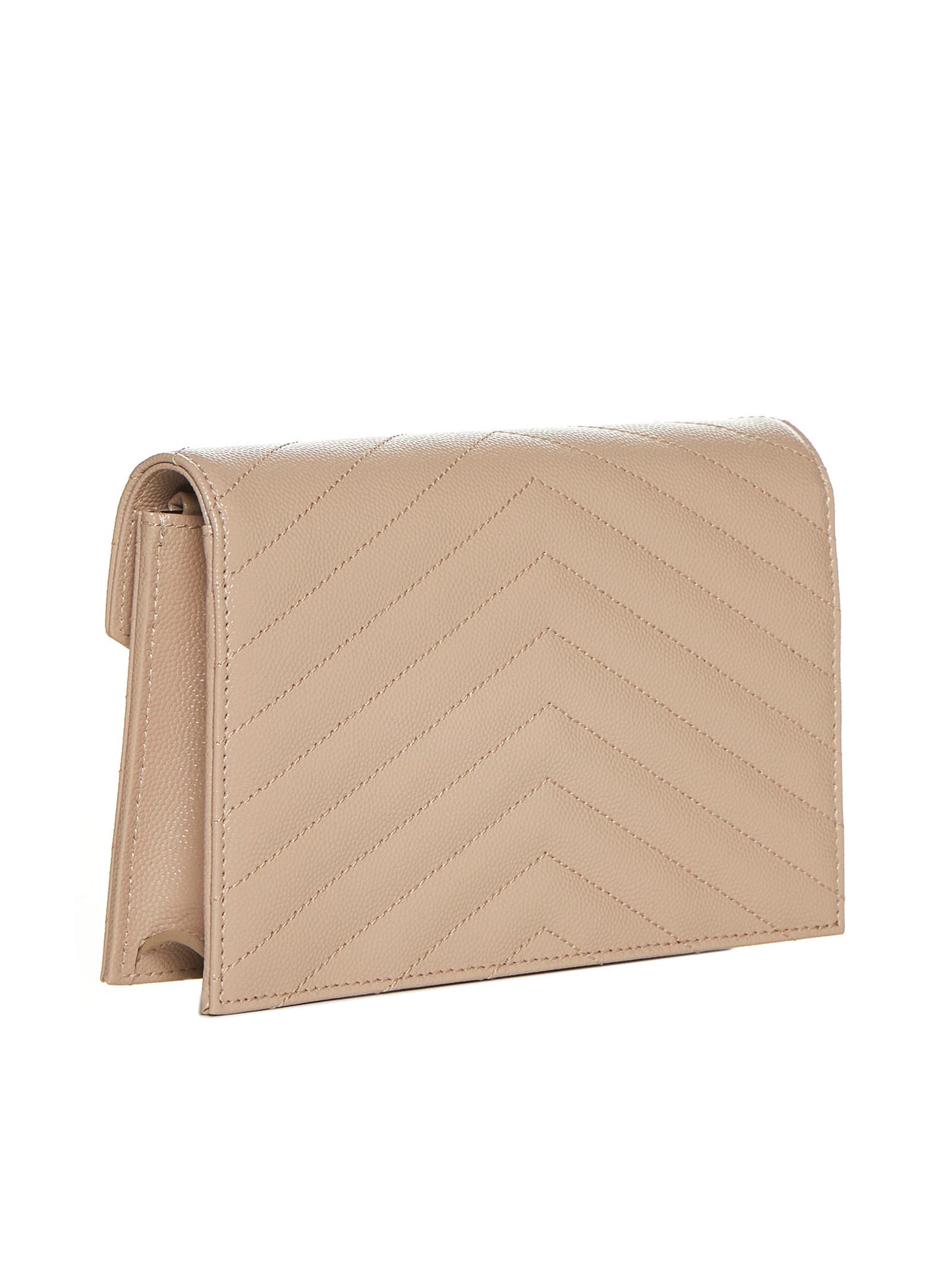 Classic Cassandre Chain Envelope Pouch in Grain de Poudre Leather