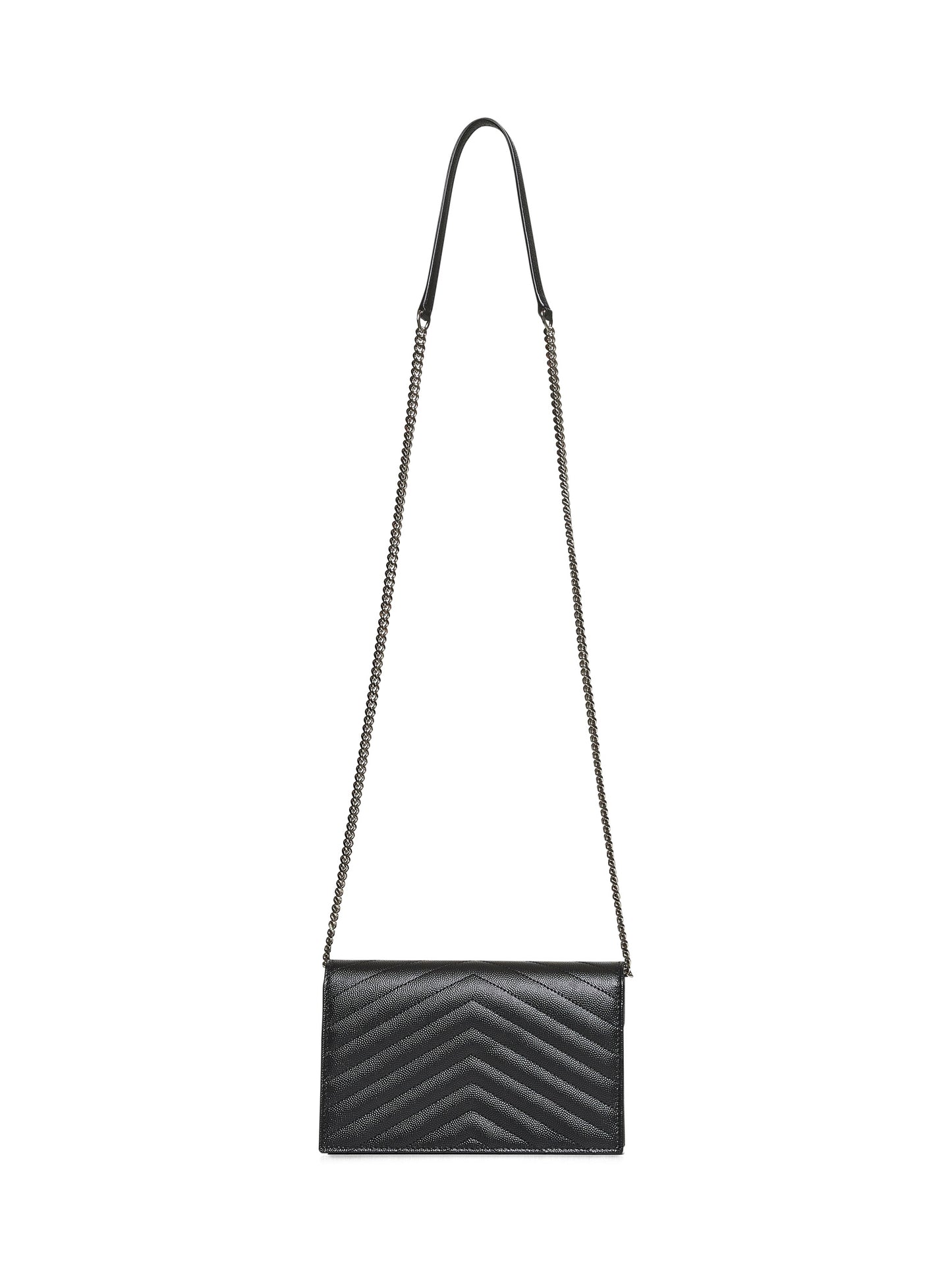 Pochette envelope with classic cassandre chain in grain de poudre leather