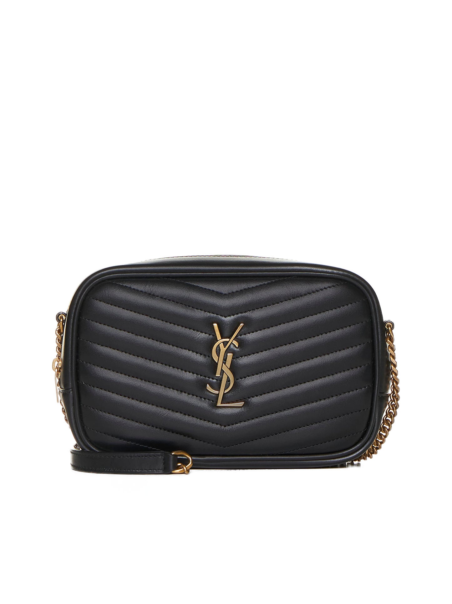 Borsa mini in pelle con logo YSL