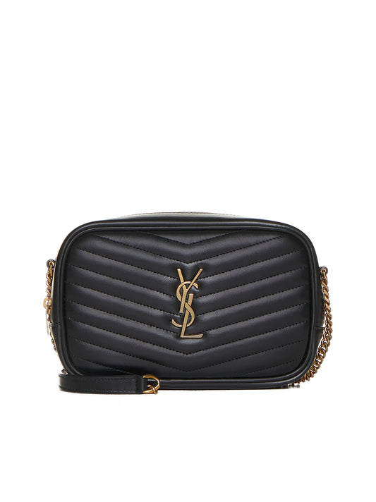 Borsa mini in pelle con logo YSL