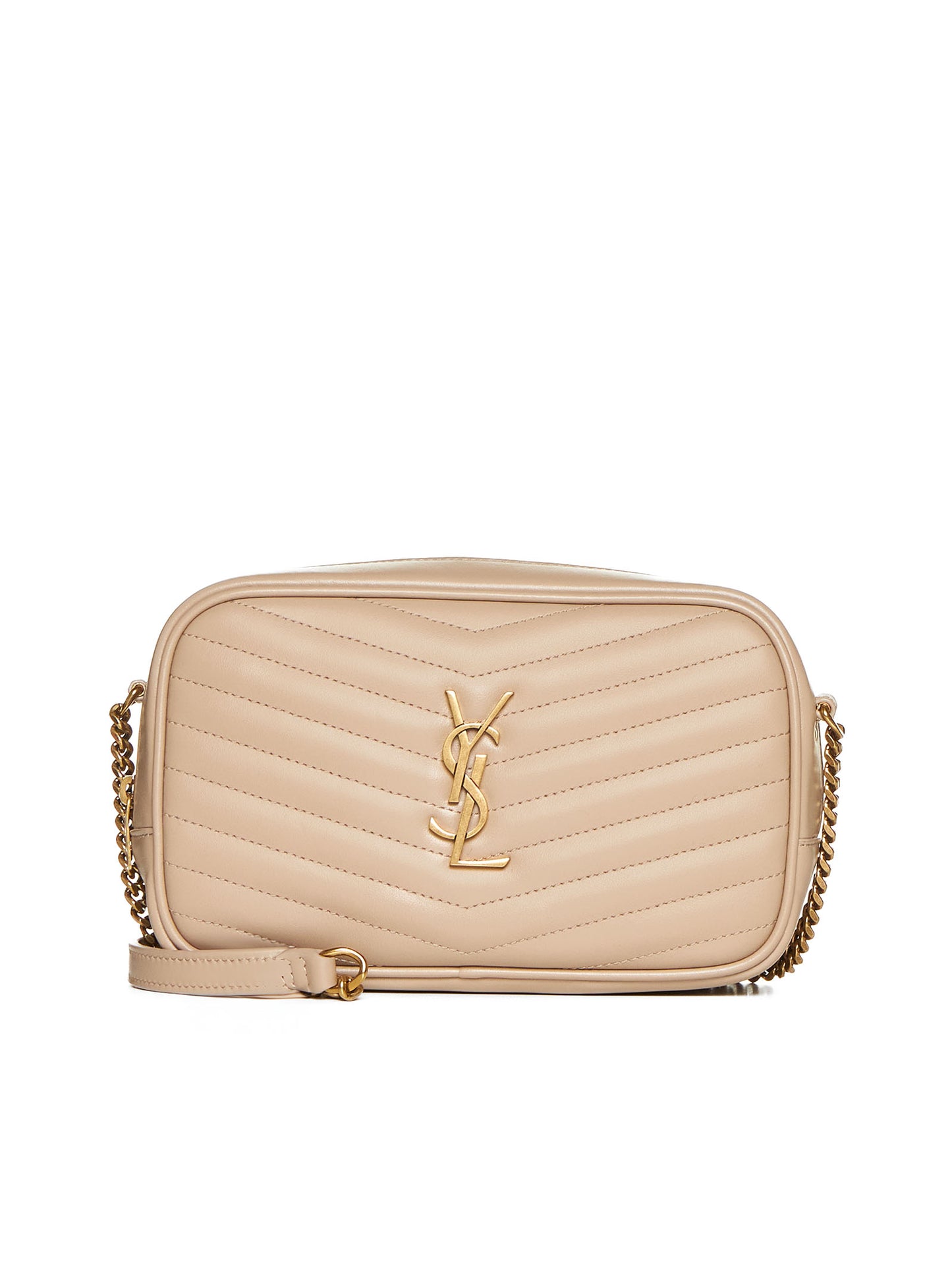 Borsa mini in pelle con logo YSL