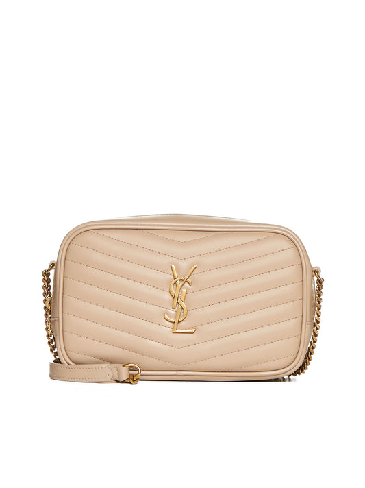 Borsa mini in pelle con logo YSL