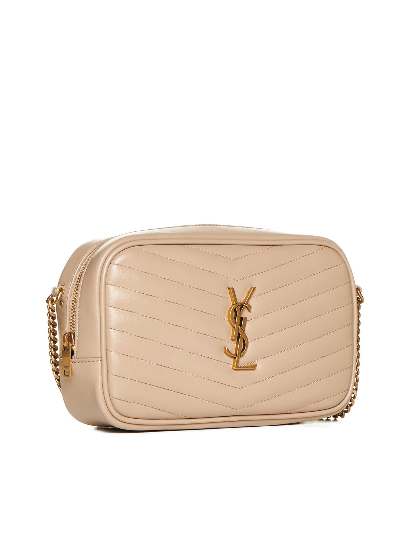 Borsa mini in pelle con logo YSL