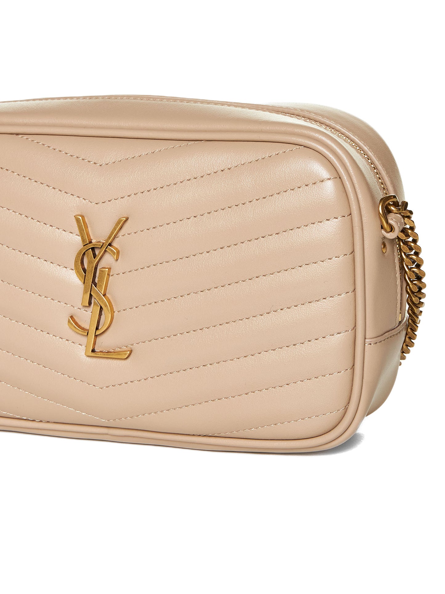 Borsa mini in pelle con logo YSL