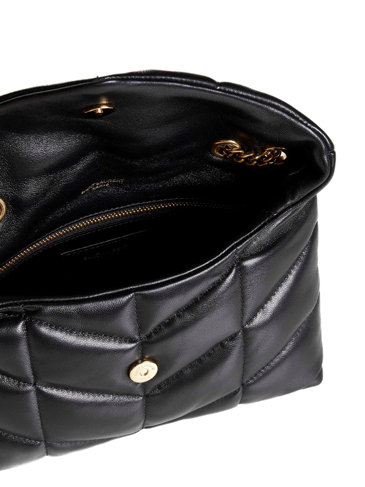 Puffer Toy bag in lambskin leather by Saint Laurent