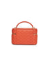Orange Gaby vanity bag with shoulder strap