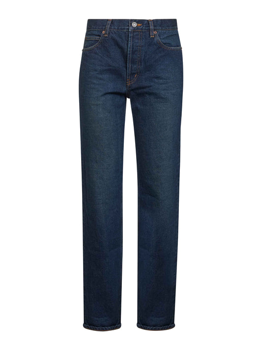 Heritage indigo denim Nico low-rise jeans