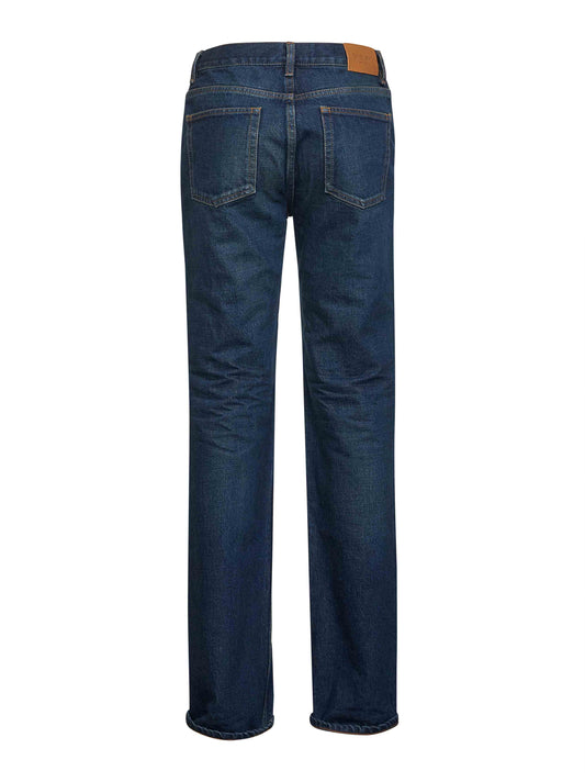 Heritage indigo denim Nico low-rise jeans