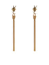 Cassandre metal earrings with tassel