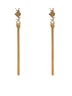 Cassandre metal earrings with tassel