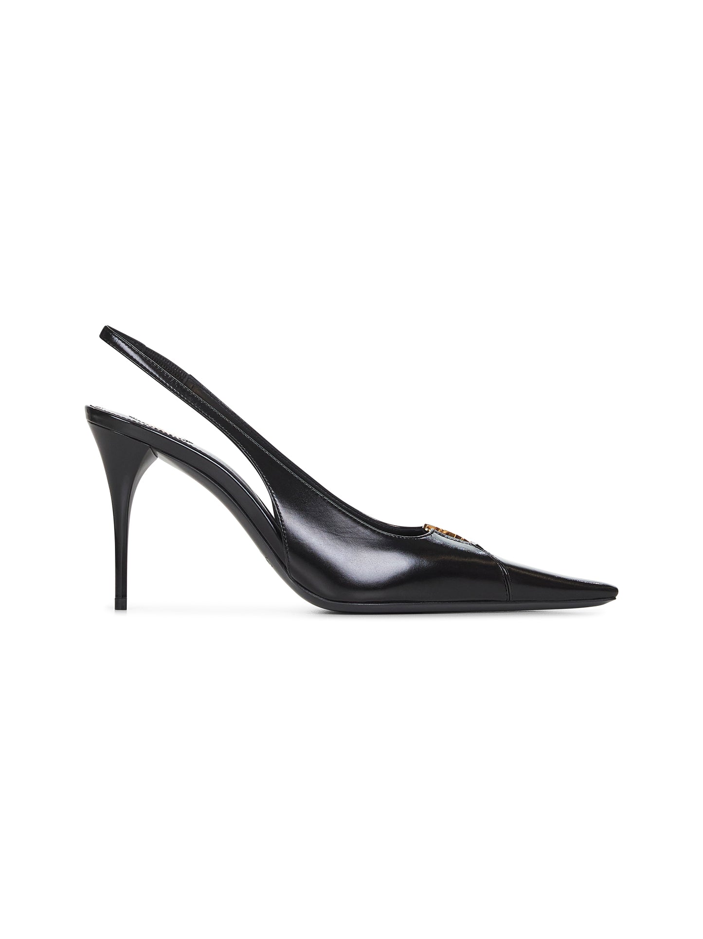 Décolleté Babylone Breteuil in pelle nera
