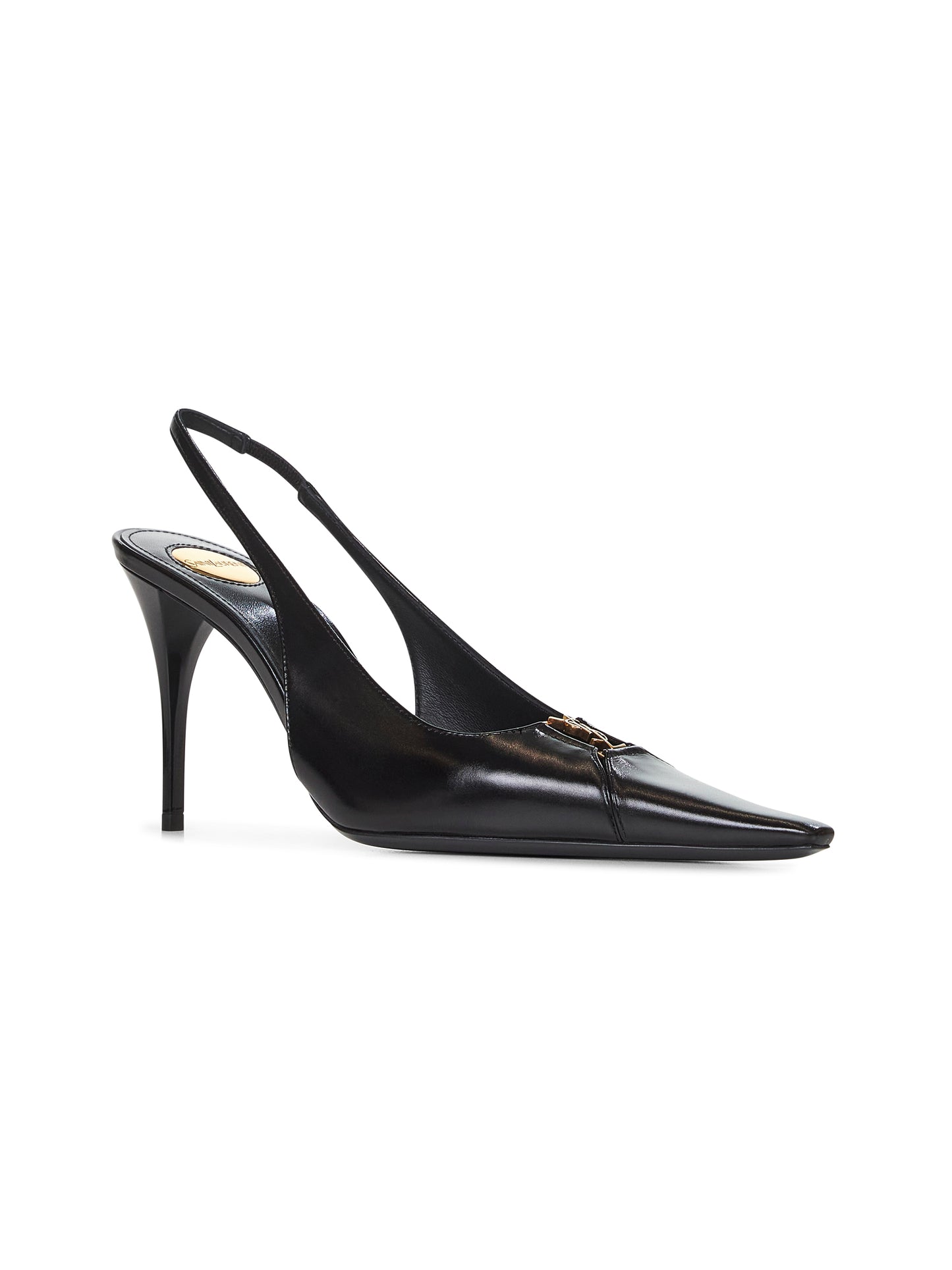 Décolleté Babylone Breteuil in pelle nera