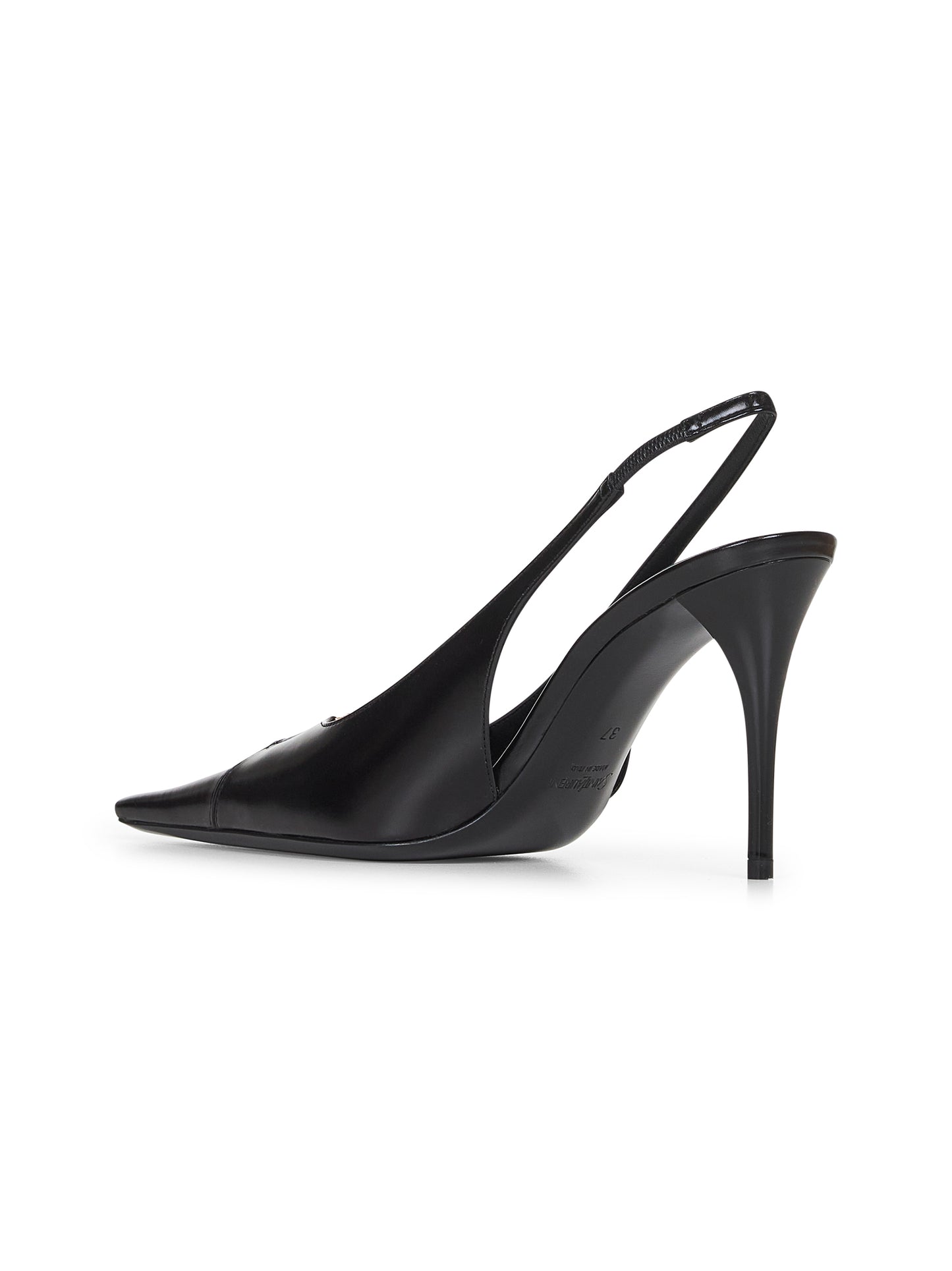 Décolleté Babylone Breteuil in pelle nera