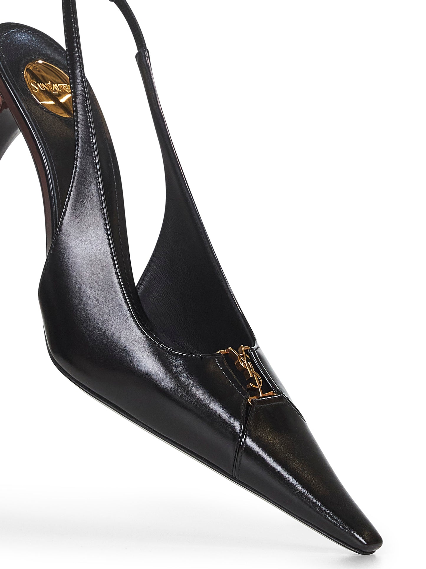 Décolleté Babylone Breteuil in pelle nera