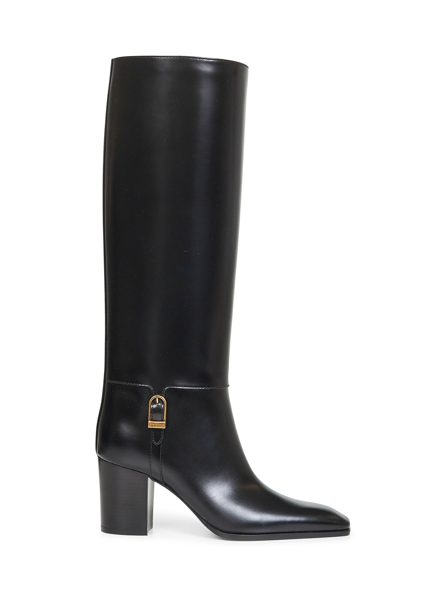 Black smooth leather Julia boots