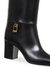 Black smooth leather Julia boots