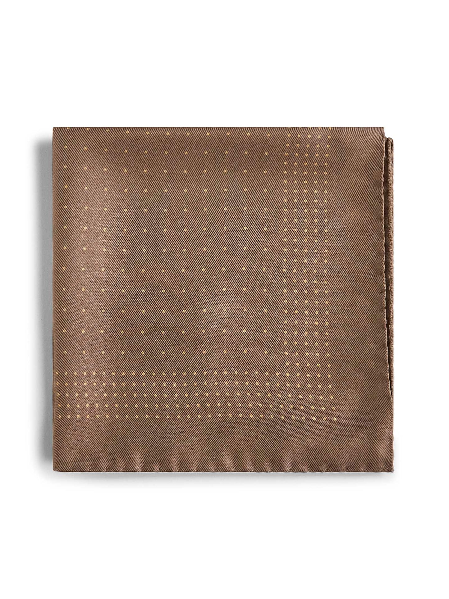 Polka dot silk twill pocket square