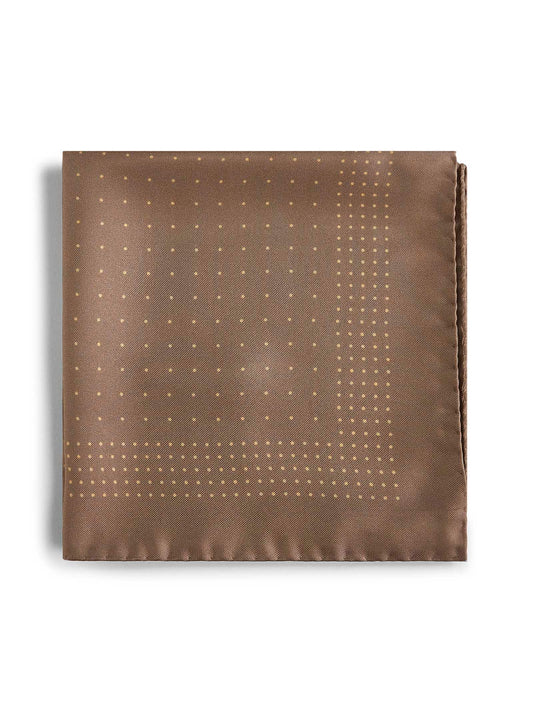 Fazzoletto da taschino in twill di seta a pois