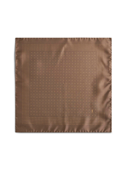 Fazzoletto da taschino in twill di seta a pois