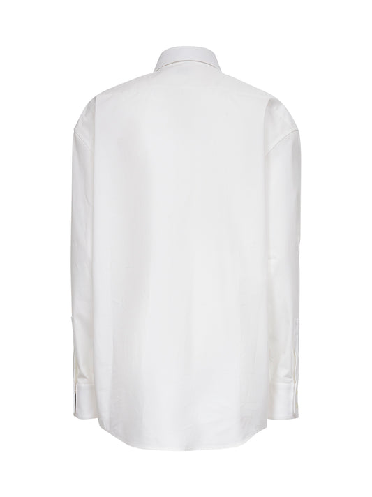 White cotton poplin Cassandre shirt