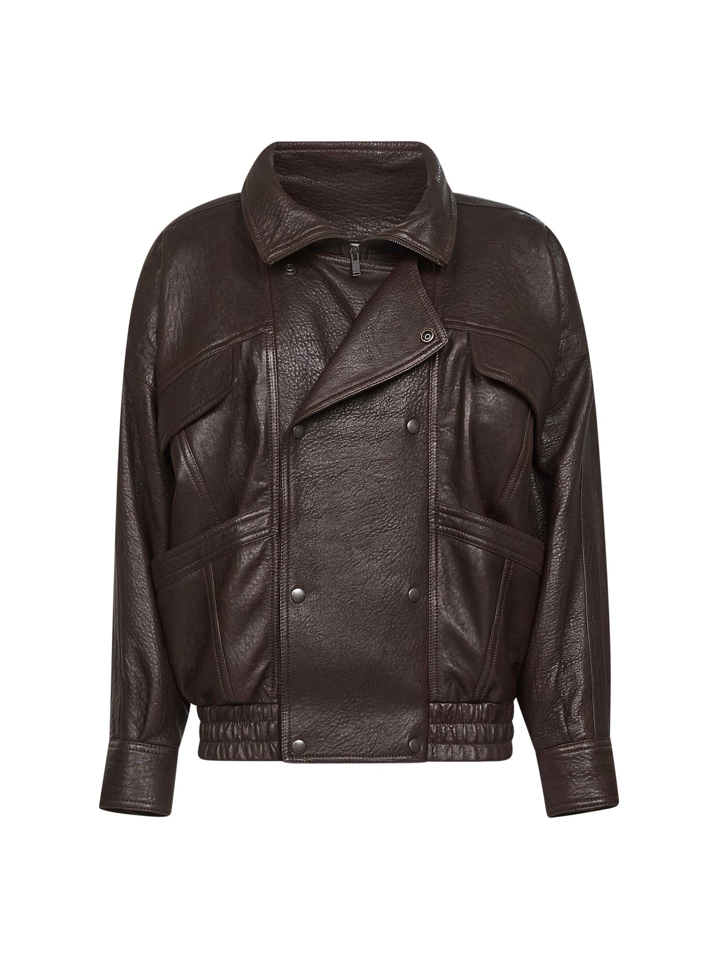 Bomber in pelle a palloncino Saint Laurent
