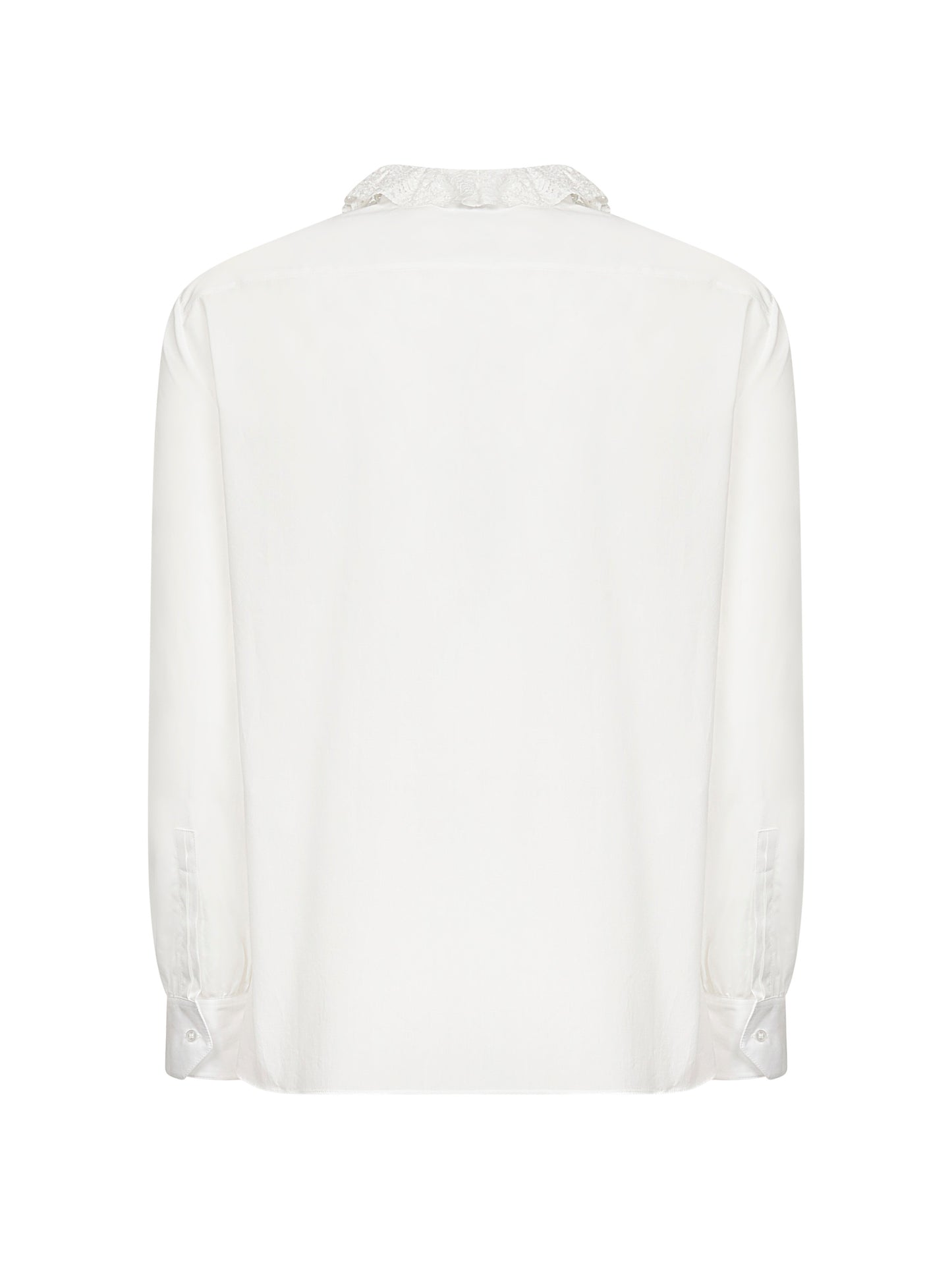 Camicia in popeline di cotone bianco