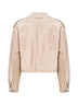 Sand suede biker jacket