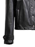 Black plongè nappa leather jacket