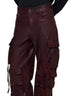 Pantaloni cargo Niv in pelle