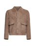 Giacca in suede e shearling