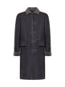 Cappotto in pelle e shearling