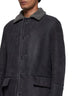 Cappotto in pelle e shearling