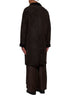 Cappotto monopetto in pelle