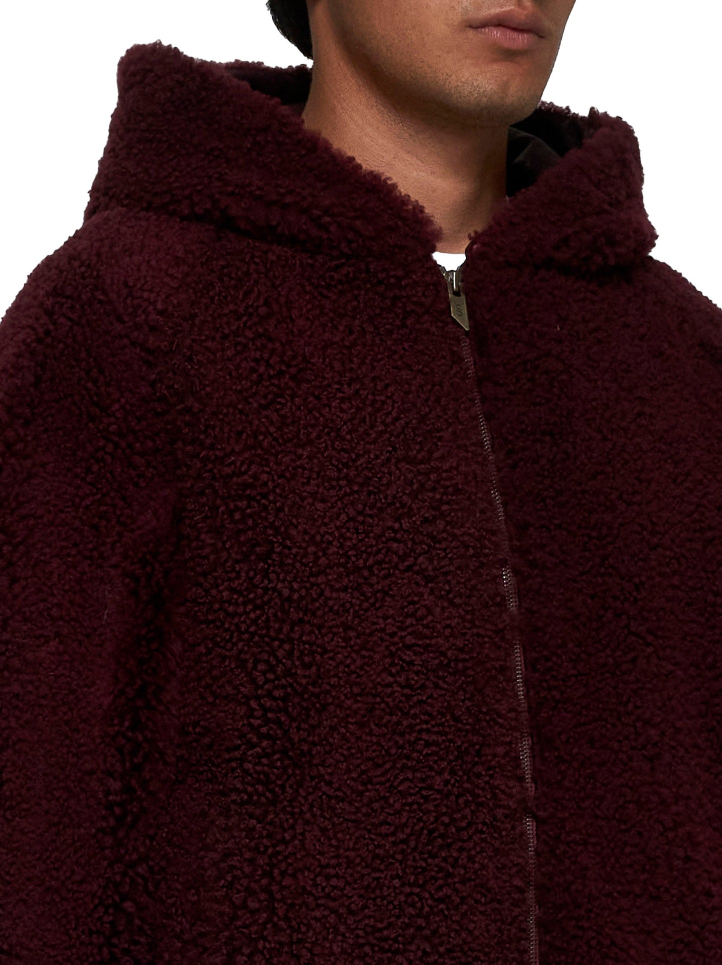 Giacca reversibile in shearling e pelle