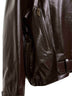 Brown sheen nappa leather jacket