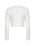 Cream bouclé knit cardigan