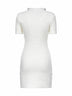 Cream bouclé knit minidress