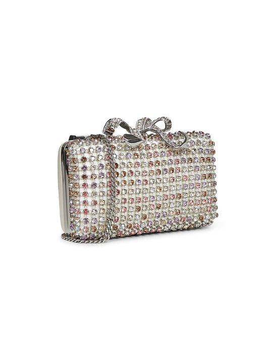 Multicolor Multi Crystal clutch