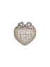 Multicolor Multi-Crystal Heart clutch bag