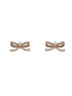 Gold Gold Crystal Bow earrings
