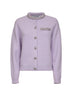 Lilac crystal trim knit cardigan