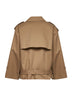 Beige gabardine trench jacket