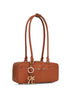 Tan baguette shoulder bag