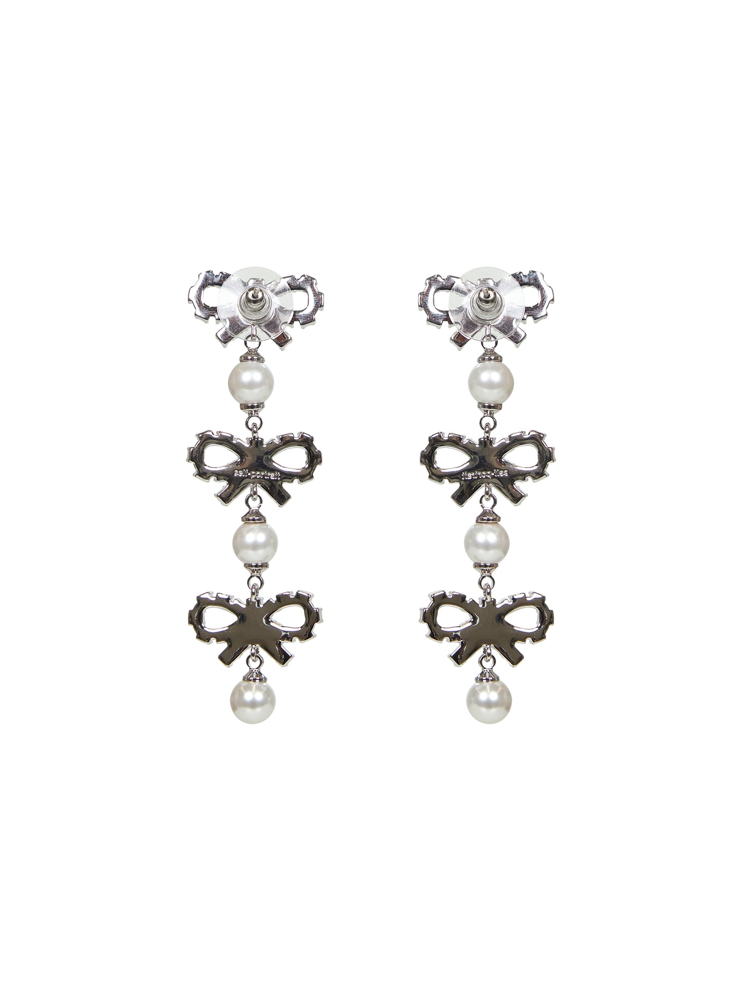 Orecchini pendenti con micro fiocchi argento
