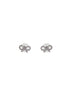 Crystal micro bow earrings