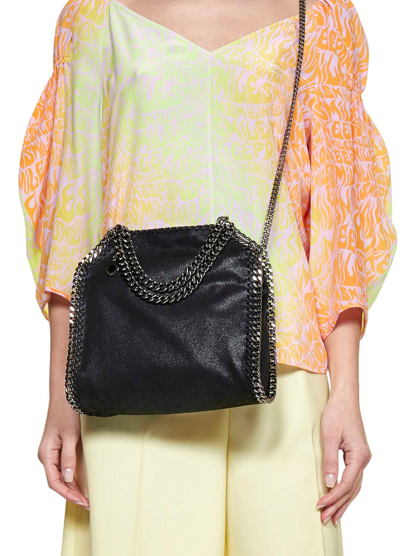 Falabella shaggy deer mini tote bag