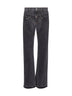 Grey denim Double Waistband Chap jeans