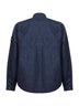 Blue cotton denim overshirt