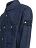 Blue cotton denim overshirt
